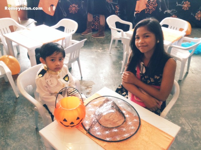 Gab and Marj patiently waiting for the party to begin.