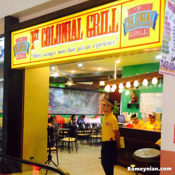 1st Colonial Grill, Gaisano Mall, Legazpi City Albay