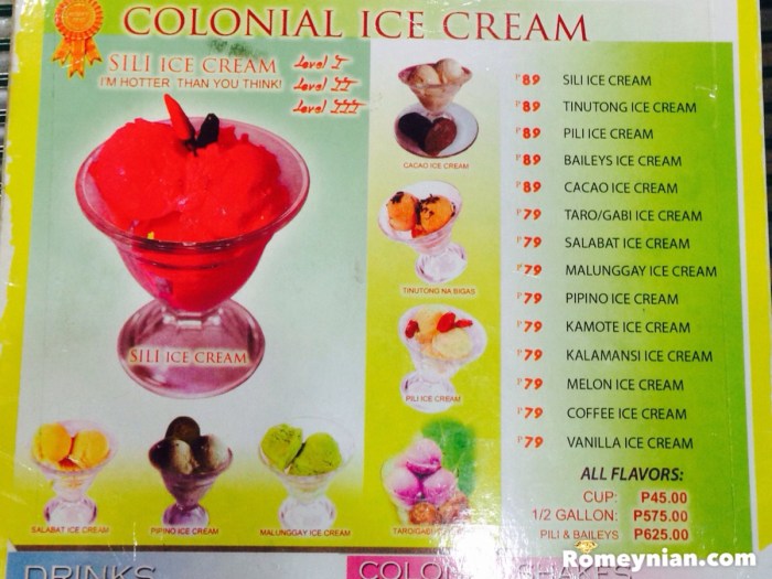 You can choose the level of your Sili Ice Cream. 